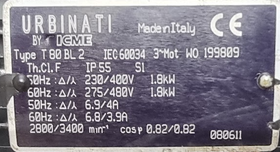 Motor 3PH 0.55KW