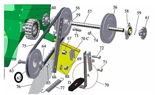 62. Driven wheel 6429930