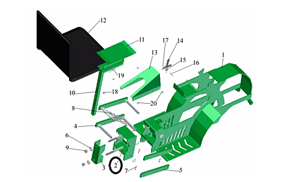 2. Body fastener  6451030